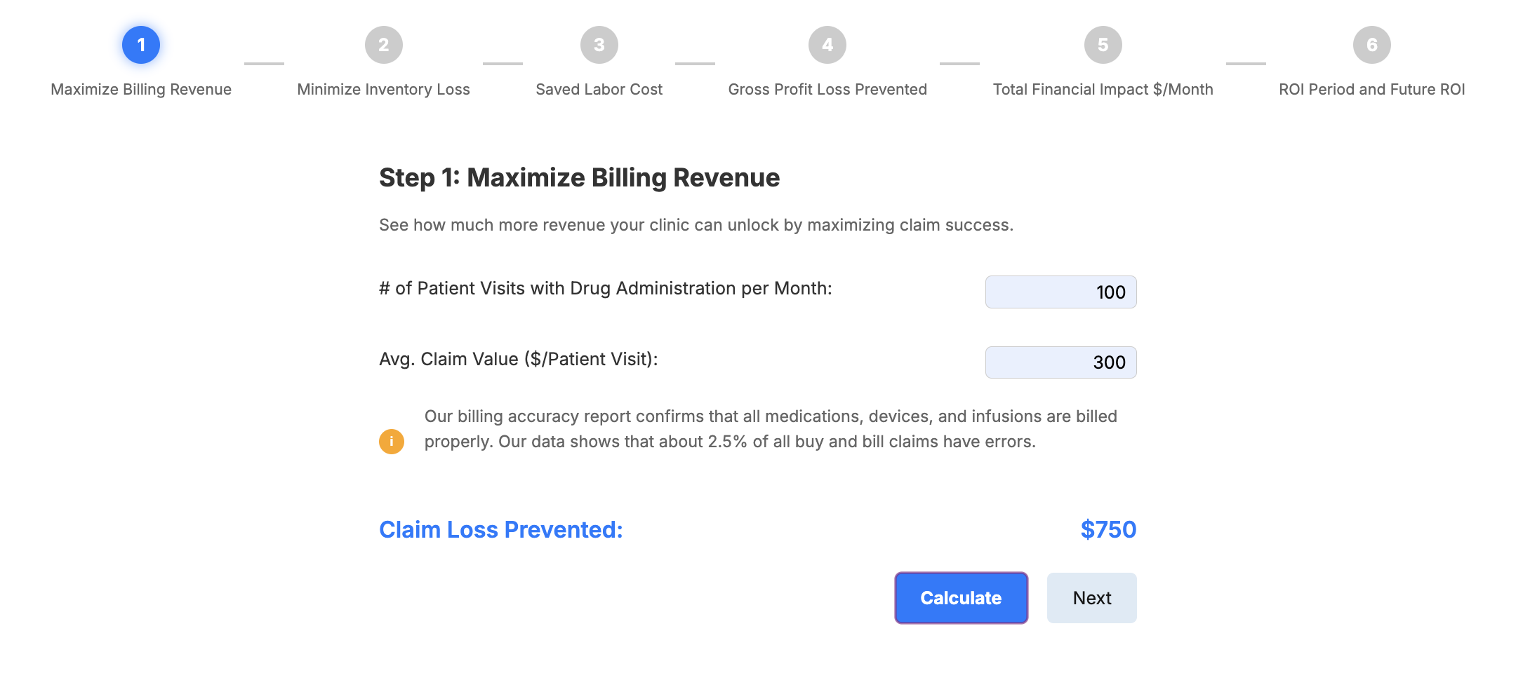 Healthcare ROI Calculator